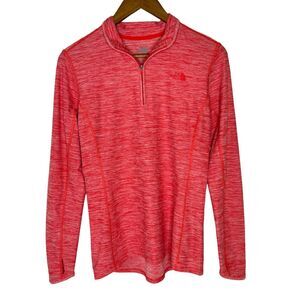 North Face Red Flashdry Light Athletic Quarter Zip Jacket Size Medium Women’s